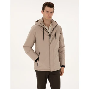 Pierre Cardin Erkek Bej Kapüşonlu Mont 50313983-VR011