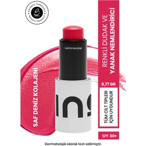 Ino Cosmetic SPF30 Renkli Dudak ve Yanak Nemlendiricisi - Peony - Saf Kolajen