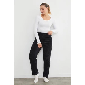 Beli Lastikli Pelüş Pijama Altı