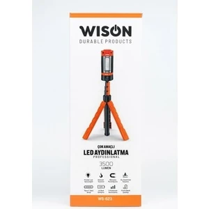 Wison WS-623 Çok Amaçlı Ayaklı Döner Başlıklı Tripod Aydınlatma | 3500 Lümen – 5 Mod – Powerbank – Su Geçirmez