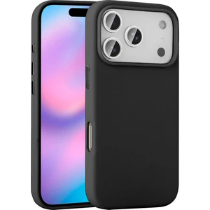 Apple iPhone 17 Pro Max Kılıf M-Safe Şarj Özellikli Pu Deri Görünümlü Zore Kupra Kapak Siyah