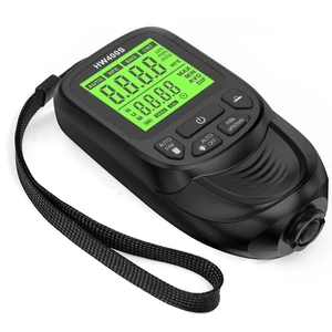 Dijital Araba Boya Kalınlığı Göstergesi HW400S Kaplama Kalınlık Metre Otomotiv Kaplama Ölçüm Cihazı Siyah (Yurt Dışından)