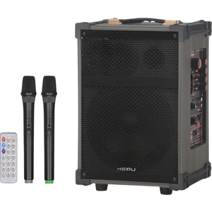 HP-977 Taşınabilir Parti Hoparlörü | 50W Bluetooth Hoparlör | 12” Bass | 2 Kablosuz Mikrofon