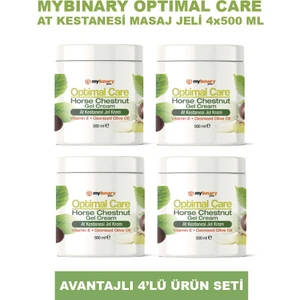 My Binary Optimal Care At Kestanesi Jeli, Masaj Kremi 500 ml (4 Adet x 500 Ml)