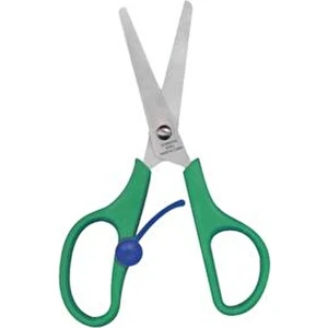 Yaylı Okul Makası Cetvelli Ergonomik Tasarım 684 Mavi Renkli Kullanım Kolaylığı