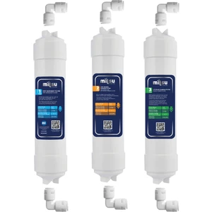 Mil Kapalı Kasa Su Arıtma Cihazı Için Nsf Onaylı 3lü Ön Filtre Seti(M-KK-3)