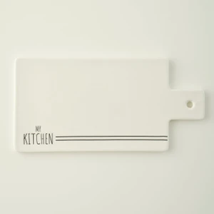 My Kitchen Porselen Sunum Tahtası Beyaz (30X15X0,8 Cm)
