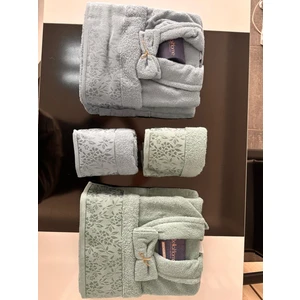 Bella Home Bornoz Seti Lüks Jakarlı Bella Home