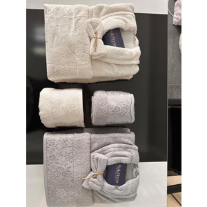 Bella Home Bornoz Seti Lüks Jakarlı Bella Home