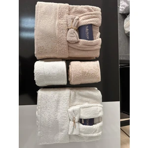 Bella Home Bornoz Seti Lüks Jakarlı Bella Home