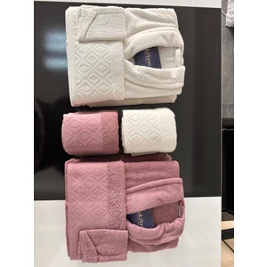 Bella Home Bornoz Seti Lüks Jakarlı Bella Home