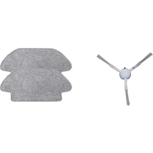 Xiaomi Mi Robot Vacuum Mop Pro Set 2 Adet Fiber Mop Bezi 1 Adet Yan Fırça
