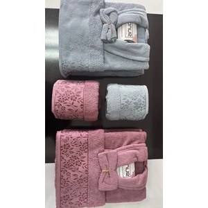 Onur Home Collection Bornoz Takımı Jakarlı Onur Collection 10 Parça