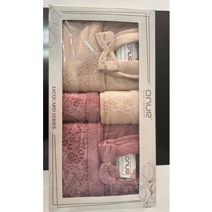 Onur Home Collection Bornoz Takımı Jakarlı Onur Collection 10 Parça