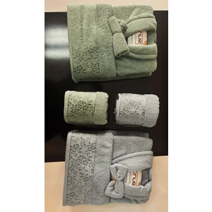 Onur Home Collection Bornoz Takımı Jakarlı Onur Collection 10 Parça