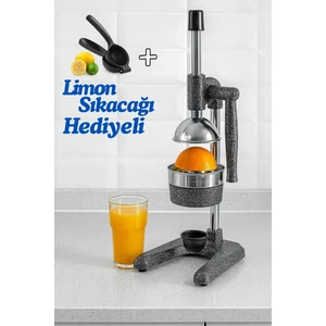 Hediyeli Limon Sıkacağı ve Pressfit Sanayi Tipi Kollu Katı Meyve Presi Narenciye Sıkacağı