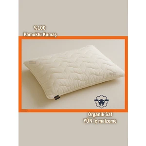Yün Organik Yastık Alezi Pamuklu Kumaş ve Yün Iç Malz.