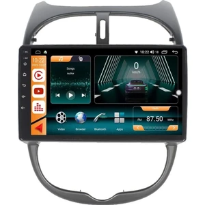 Peugeot 206 2000/2006 Androidauto/carplay Multimedya