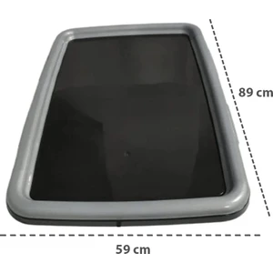 Xxl Köpek Büyük Tuvaleti Maxi Gri Antrasit Rengi 59X89 cm