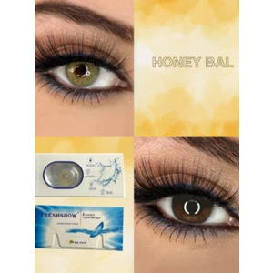 FRESHSHOW Luxury Honey Bal / Haresiz Renkli Ela Göz Kirpik Lens / Yıllık 1 Adet