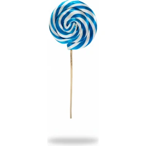 Gaga Mümessillik Büyük Boy 20 Li Mavi 30 gr Sosyete Şeker Lolipop Çubuklu Çocuk Doğum Günü Party