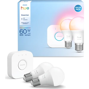 Hue Essential 2'li E27 Ampul Başlangıç Seti 806 Lumen