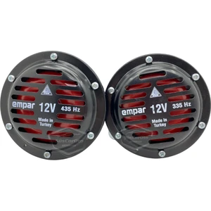 Empar Hella Tip Süper Tone Küçük Kafa Korna Seti 12 Volt 2 Adet Siyah