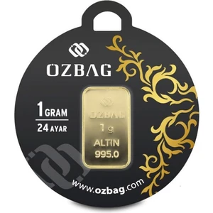 AgaKulche 24 Ayar 1 gr 995 Özbağ Külçe Altın