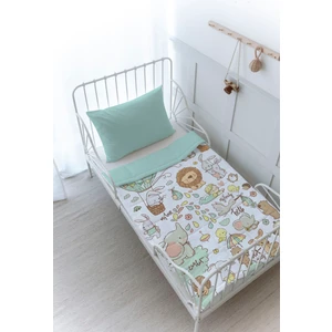 Tuğba Kuğu Bebek Yorgan Seti (95X145 Cm) - Iconic Serisi - Sevimli Hayvanat Bahçesi