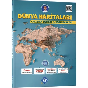 Kr Akademi Yayınları Coğrafyanın Kodları Dünya Haritaları Çalışma Defteri ve Soru Bankası