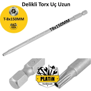 Uzun Delikli TORX150MM S2 Çelik Bits Uç