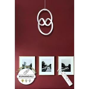 Eva White Kumandalı 3 Renk Modern Sarkıt LED Avize