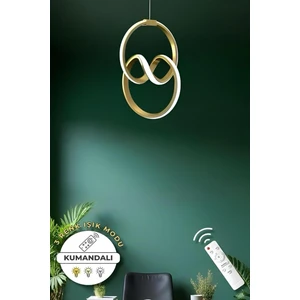 Eva Eskitme Kumandalı 3 Renk Modern Sarkıt LED Avize