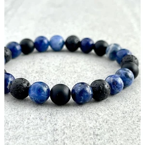 Alnis Atelier Sodalit, Lav Taşı ve Mat Oniks Doğal Taş Bileklik