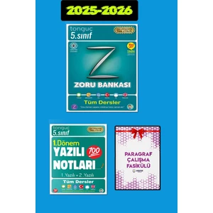 Tonguç Akademi 5. Sınıf Tüm Dersler Zoru Bankası - 1. Dönem Yazılı Notları