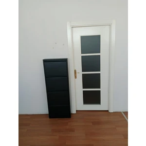 4'lü (Kapaklı) Metal Ayakkabılık Antrasit