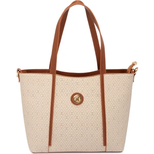 Bej Print Kadın Omuz Çantası - S1WPR0000804-S7G