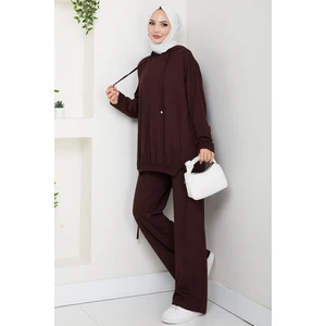 Aris Oysho Tunik Pantolon Ikili Takım 1611 - Acı Kahve