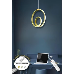 Perla Eskitme Kumandalı 3 Renk Modern Sarkıt LED Avize
