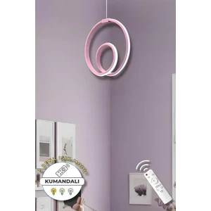 Perla Pembe Kumandalı 3 Renk Modern Sarkıt LED Avize