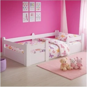 Tulip Life Montessori Karyola Beyaz (90 x 190 Cm) Yatak Uyumlu Çocuk Yatağı 203