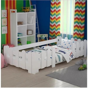 Tulip Life Montessori Karyola Beyaz (90 x 190 Cm) Yatak Uyumlu Çocuk Yatağı 204