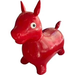 Şişme Zıpzıp Hayvan Pilates Topu-Kırmızı