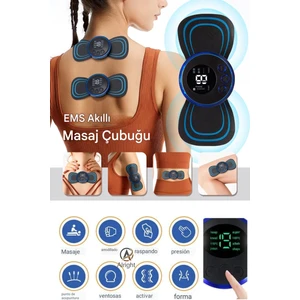 Yeni Nesil 8 Modlu Titreşimli Masaj Aleti ve Tens Cihazı Dijital Ekranlı Kelebek Masaj Aleti ve Tens Cihazı