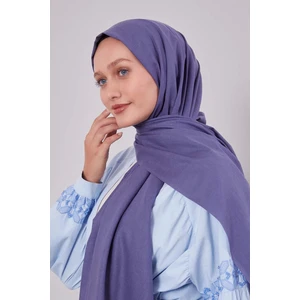 Lacivert Düz Tensel Şal