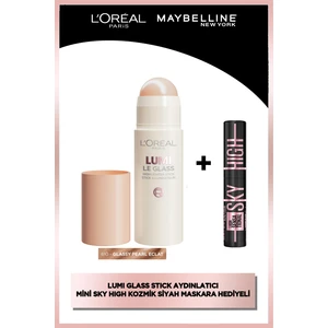 Lumi Glass 610 Stick Aydınlatıcı & Sky High Kozmik Mini Maskara