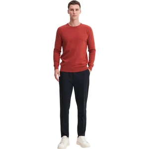 Slim Fit Soft Touch Basic Bisiklet Yaka KAZAK-33155