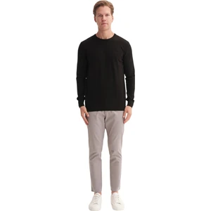 Slim Fit Soft Touch Basic Bisiklet Yaka KAZAK-33155