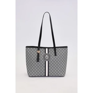 Siyah Gold Akseusar Detaylı Omuz Çantası