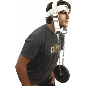 Fitness Hakiki Deri Baş Boyun Ağırlık Kayışı Beyaz